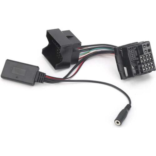 Handsfree automobiles 12Pin 5.0 AUX Audio Adapter with Microphone 59.1in Cable Fit for Opel CD30 CDC40 CD70