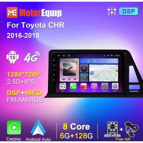 4G WIFI Car Radio For Toyota CHR C-HR 2016 2017 2018 Multimedia Video Player IPS GPS Navigation Carplay Android 10 Auto No dvd