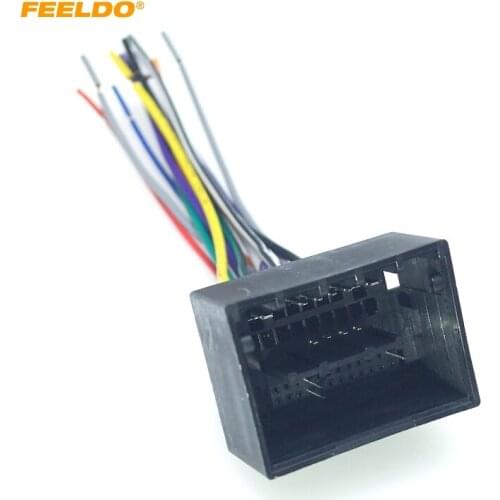 FEELDO 1PC Car Stereo Audio Installation Wiring Harness Adapter For Chevrolet Cruze Aveo Malibu ISO Radio CD/DVD Cable #CT6078