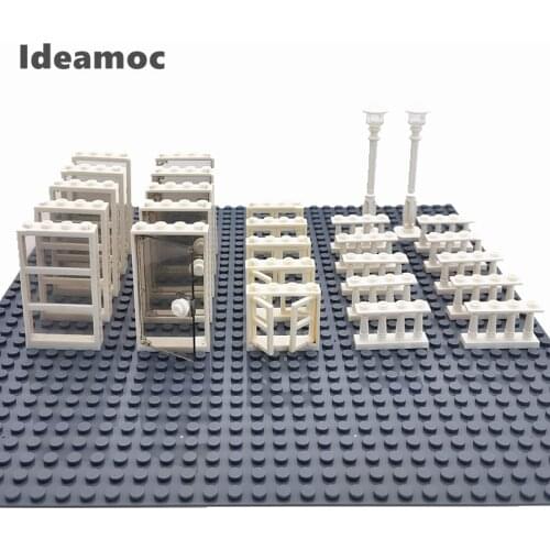 House Windows Doors Bricks Parts MOC Friends Accessories Compatible City Blocks Montessori DIY Toys for Children Bloques Juguete