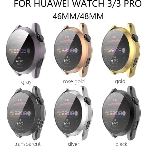 Screen Protector Case for Huawei Watch 3 46mm watch cover for Huawei Watch3 Pro 48mm Full TPU Cover Smart Watch Accessories