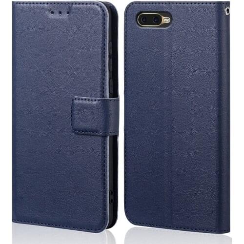 For coque OPPO K1 case Wallet Flip Leather & silicone back Skin stand capa For OPPO R15X cover phone funda pouch bag