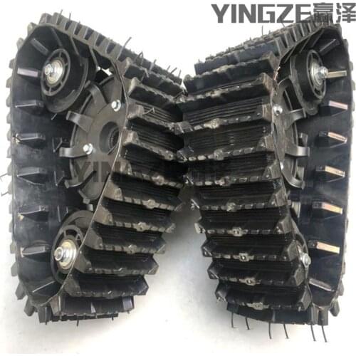 Four wheel electric car go kart ATV parts refitting snowmobile sled car rear track ski wheel