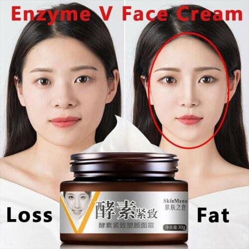 V-shape Face Slimming Cream Line Lift Firming Collagen Enzyme Moisturizing V Cream Fat Burning Brighten Skin Care Hotsale 30g