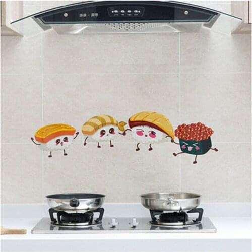 Kitchen Stickers Home Decor Aluminum Foil Self Adhesive Waterproof Oil Proof Sticker Wallpapers Kitchen Stove Cabinet Art Decals