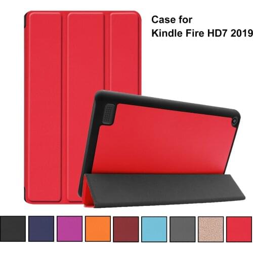 Magnetic Smart Case Protect Cover Skin for New Amazon Kindle Fire HD 7 HD7 Released Tablet Auto Wake/Sleep Cover Accessories