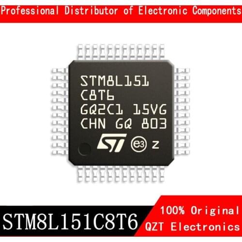 5pcs/lot new original STM8L151C8T6 STM8L151 LQFP48 microcontroller MCU