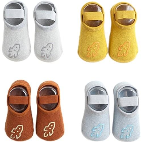 Newborn Baby Cartoon Print Floor Socks Soft Cotton Non-Slip Bandage Infant Toddler Boys Girls Socks Autumn 0-3Y