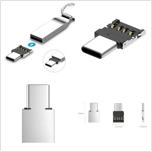 1Pcs USB 3.1 Type-C USB-C Connector Type C Male to USB Female OTG Adapter Converter For Android Tablet Phone Flash Drive U Disk