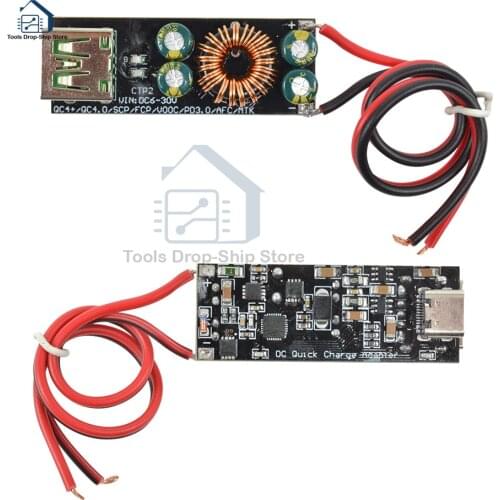 QC4.03.0 Type-C USB Mobile Phone Charger Fast Charging Circuit Board DC Step Down Module for Huawei Samsung SCP/FCP PD Qualcomm