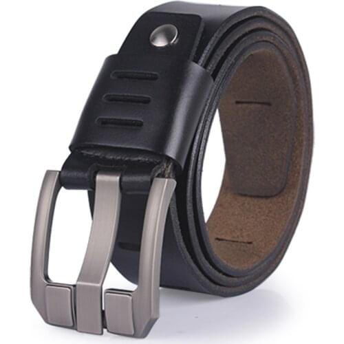 New High Quality Luxury Brand Leather Belt Designer Belts Men Pin Buckle Black Business Trouser Strap Cinturones Hombre Cinto