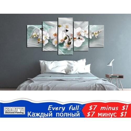 Needlework diamond embroidery diy diamond mosaic painting rhinestones cross stitch diamond painting Dream flower 5pcs/set gx