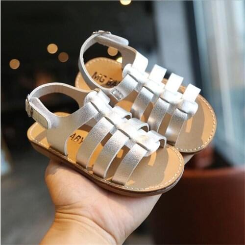 Child summer sandals Boy girl Fashion Roman Open toe Sandals classic Braided cross belt Soft bottom non-slip Beach shoes 21-30