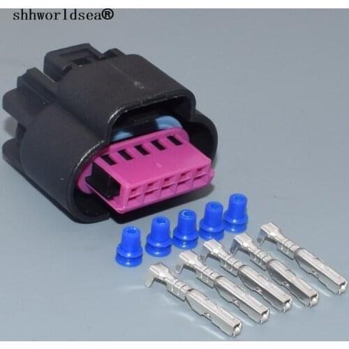 Shhworldsea 5Pin 1.5mm for GM LS2 GTO Mass Air Flow Connector MAF Meter Plug Waterproof Connector 15305554 15306113 For 2JZ-GTE