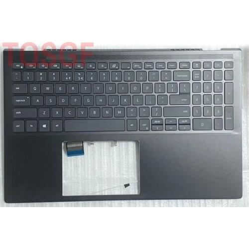 Brand new original Top Cover Upper Case for Dell Inspiron7000 7500 7501 02KF2N 2KF2N Black/ Silver