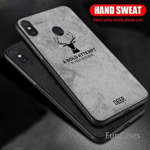 Fabric Cloth Deer Poco Phone Case for Xiaomi Pocophone F1 Silicone Tpu Cover For Xiaomi Xioami Mi A2 Lite MiA2 A2Lilte Pokophone