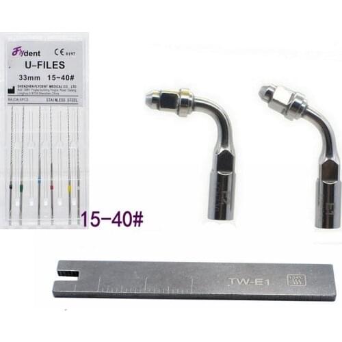 Dental Woodpecker U files Endodontic files stainless steel ultrasonic optional sizes Used for Root cleaning