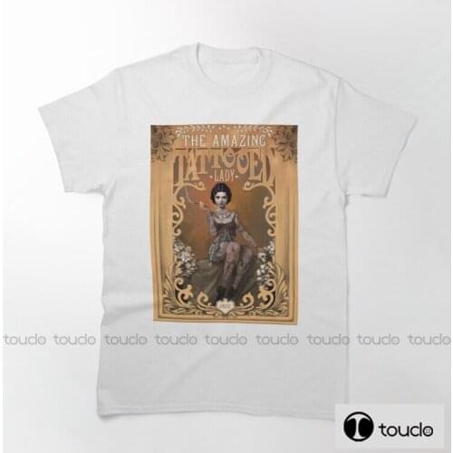 The Amazing Tattooed Lady 100% Cotton Double Sided Printed Biker T-Shirt MenS Shirt Short Sleeve T-Shirt Unisex baseball tee
