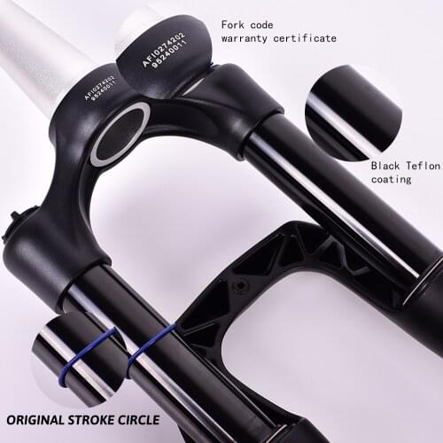 Bicycle Suspension Fork MTB Bike Air Oil Front Fork 100MM 120MM Stroke XC Damping Rebound Adjustment 26/27.5