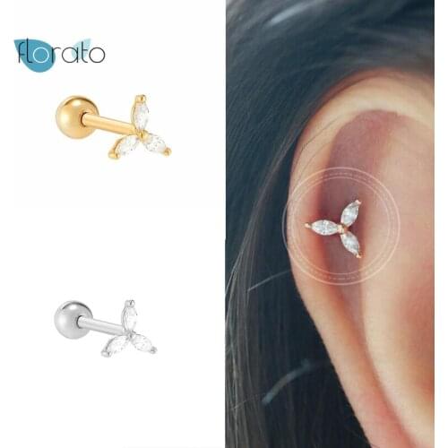 YUXINTOME 925 Silver Ear Needle Moon Star Stud Earrings for Women Minimalist Small CZ Earring Korean Fashion Jewelry Accessories