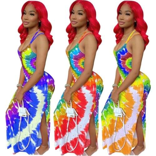 Paisley Women Long Dress Sleeveless Spaghetti Strap Halter Sundress Plus Size Summer Outfit Casual Dress S-3xl