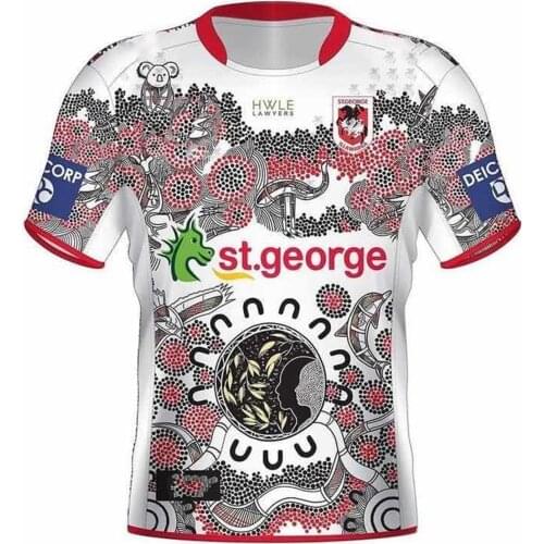 2021 ST.GEORGE DRAGON Indigenous Rugby Jersey