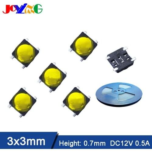 3x3mm Film Switch Touch Patch 4-Foot Micro Button Switch Thin 0.7mm Switches