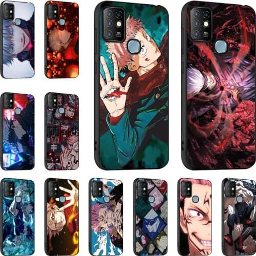 Jujutsu Kaisen Anime Case For Infinix Hot 10 Lite 8 9 Play Case Soft TPU Protective For Infinix Note 10 7 Zero 8 Smart 5 4 Cover
