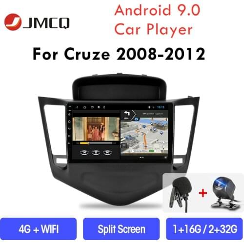 JMCQ 9" Android 9 Car Radio For Chevrolet Cruze 2009-2014 Split Screen GPS Navigaion 2G+32G Multimedia Video Player with CANBUS