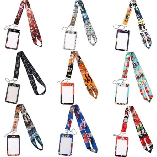 BH1438 Blinghero Anime Bank Credit Card Holder ID Holder Identity Badge With Cartoon Lanyard For Phone Key Office Supply