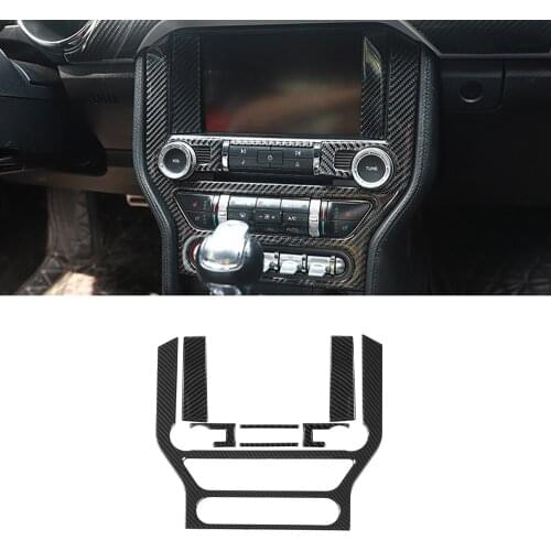 For Ford Mustang 2015 2016 2017 2018 2019 2020 2021 Navigation GPS Panel Decoration Cover Trim Sticker Car Interior Accessory