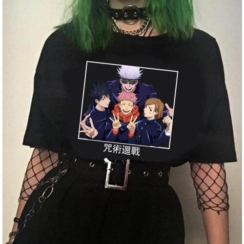 Jujutsu Kaisen Japanese Anime T Shirt Men Women Funny Cartoon Manga Tee Shirt Clothes