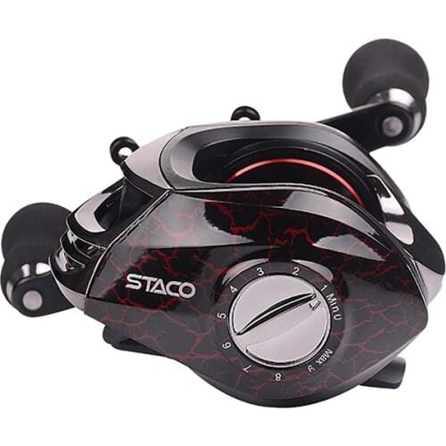 HiUmi Low Profile Baitcasting Fishing Reel 13 + 1 Shielded Bearings Baitcaster Tuned Magnetic Brake System Baitcast Reel