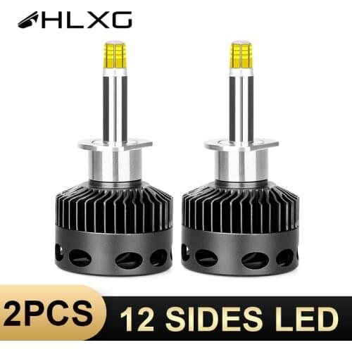 HLXG CSP H11 Fog bulb h7 LED lamp 12 Sides 18000LM 6500K car Light 9005 HB3 9006 HB4 headlight motorcycle headlamp H1 H8 H9 LED