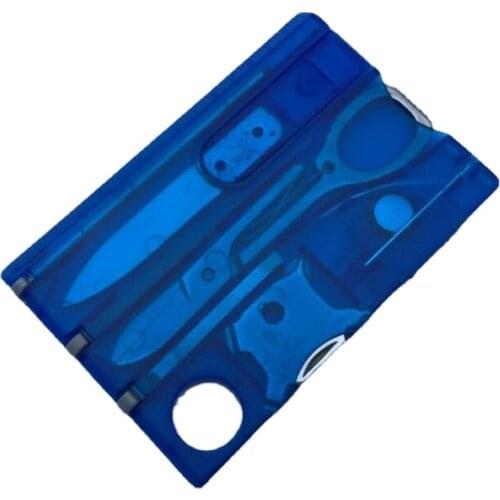 10 In1 Pocket Credit Card Multi Tools Outdoor Survival Camping Equipment 1 Box Portable Hiking Card Tools