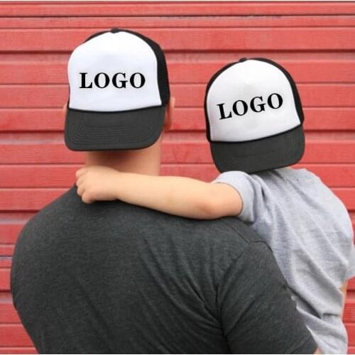 Print Logo Custom Hat Factory Price DIY Baseball Cap For Women Men Boy Girl Mesh Summer Printed Logo Snapback Cap Print Logo Hat