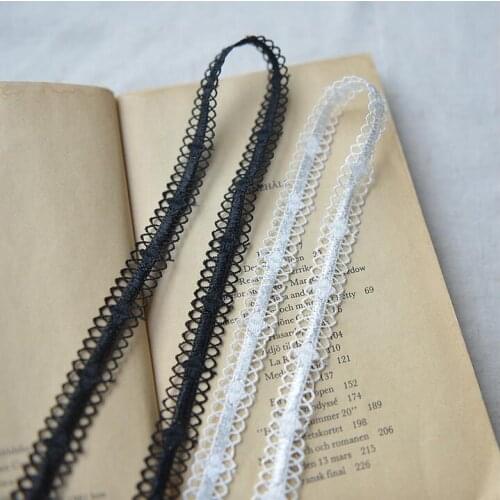 Hot! 10 Meters High Quality 1.5cm Width Beautiful New Arrival Water Soluble Lace Trim Fabric for Garment Accessories