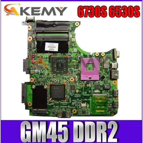 Akemy 501354-001 FOR HP 6730S 6530S Series Laptop Motherboard Mainboard GM45 DDR2 free cpu