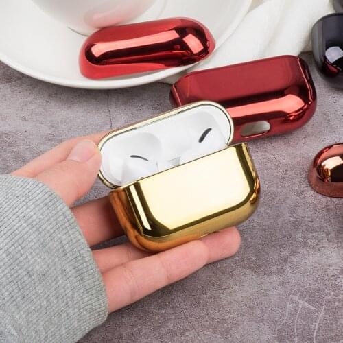Fashion Earphone Case For AirPod Pro Hard PC Electroplate Protective Headphone Case Charging Box For Apple Airpods 3 Accessories