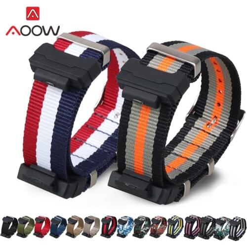 NATO Nylon Watchband for Casio G-Shock GA-110 120 GD-100 DW-5600 GLS-8900 Camo Printing Canvas Strap Bracelet Band with Adapters