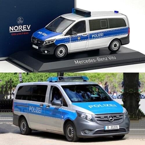 Norev 1:43 BENZs Vito MPV German Police Car Berlin Polizei Limited Collector Edition Metal Diecast Model Toy Gift
