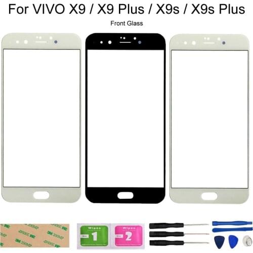 Front Glass Panel For VIVO X9 X9S Plus (No Touch Screen) Outer Glass Cover Repair Assembly Parts
