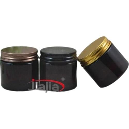 50 grams brown PET Jar,50ml Black/bronze/gold Alulminum Cap,PET Cream Jar Make up Empty Cosmetic jars 50G Plastic Jars