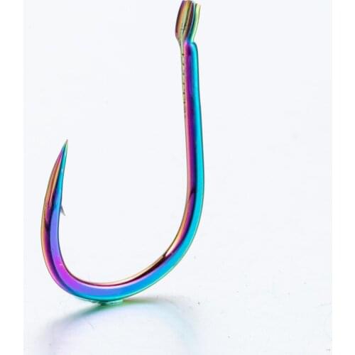 10pcs/Lot Fishing Hooks Fishhooks Fishing Accessories Supplies Lures Carp Fishing Tackle Barbed Colored Tungsten Alloy
