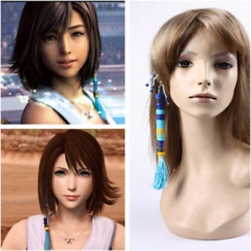 Game Final Fantasy X Final Fantasy 10 Yuna Earrings Cosplay Eardrop Proops Blue Acrylic Bead Ears Gift Costume Props