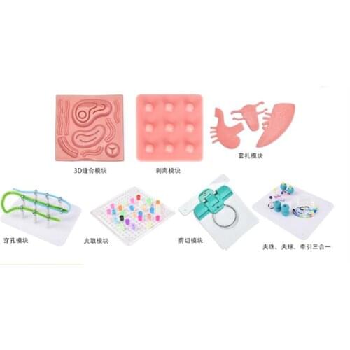 Laparoscopy simulation training 9 modules Laparoscopy practice Stitch, peel, perforate, cuting traing model