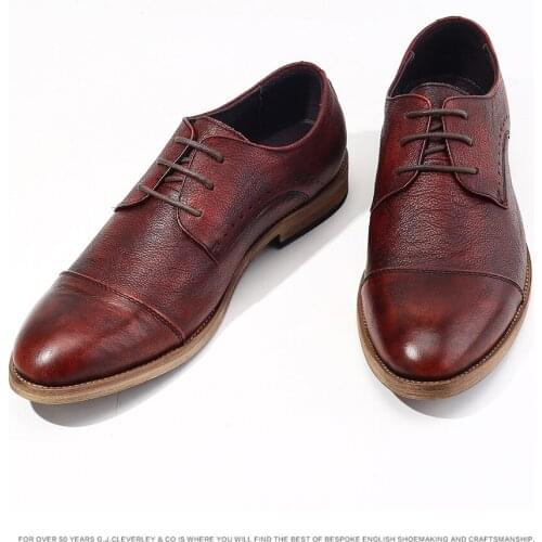 Italian Style High Quality Men Loafers Shoes Casual Leather Shoes lace up Party Wedding Pointed Shoes Men