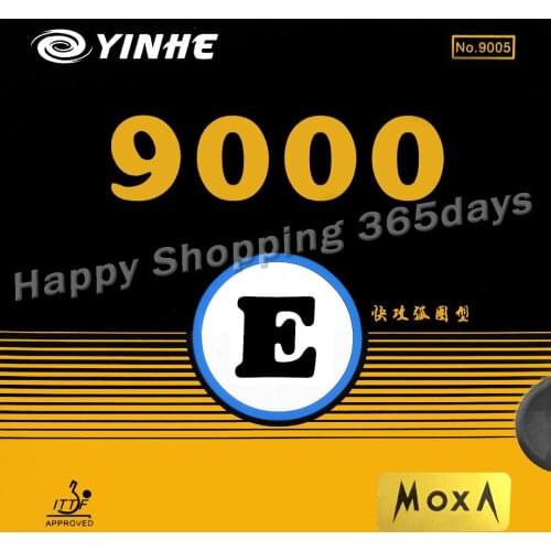 Yinhe / Milky Way / Galaxy 9000E (9000 E, 9000-E) pips-in table tennis / pingpong rubber with sponge