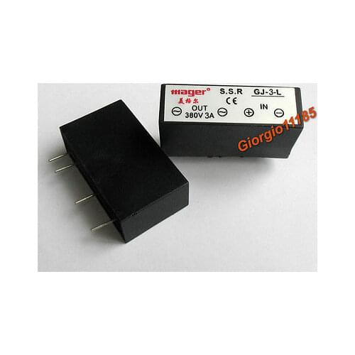 1 pc GJ-3-L DC-AC PCB SSR In 3-32VDC,Out 0-380V AC 3A Solid State Relay