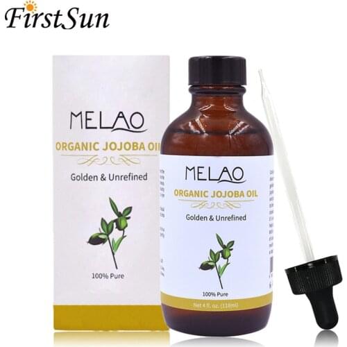 118ml Jojoba Oil Organic Natural Essential Oil for Moisturize Hydrated Fade Wrinkles Blackhead Removal Massage Oil SPA Base Oil